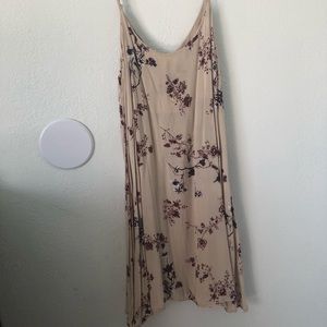 Flower tan/ purple dress